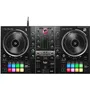 Hercules DJControl Inpulse 500 - Contrôleur DJ 2 canaux avec interface audio et mixeur intégrés, 16 pads rétroéclairés RGB - Noir