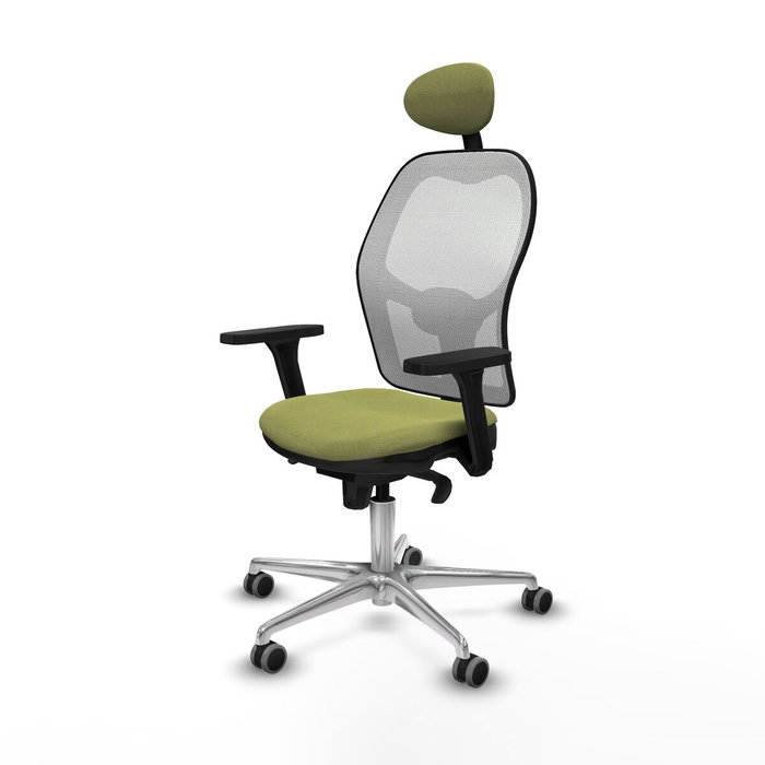 Piqueras y Crespo 3D086G1 Chaise de Bureau avec Appui-tête Vert Olive
