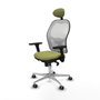 Piqueras y Crespo 3D086G1 Chaise de Bureau avec Appui-tête Vert Olive