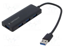 GEMBIRD Hub USB 4 ports USB 3.1 Gen 1 noir 0,15m
