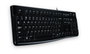 Logitech K120 Clavier USB de bureau avec pavé numérique et touches silencieuses, résistant aux éclaboussures et durable
