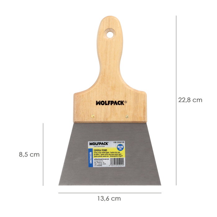 WOLFPACK LINEA PROFESIONAL Spatule pour plafonds 90x140 mm