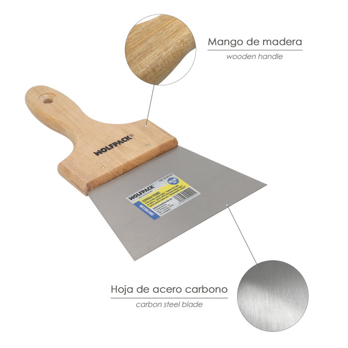 WOLFPACK LINEA PROFESIONAL Spatule pour plafonds 90x140 mm