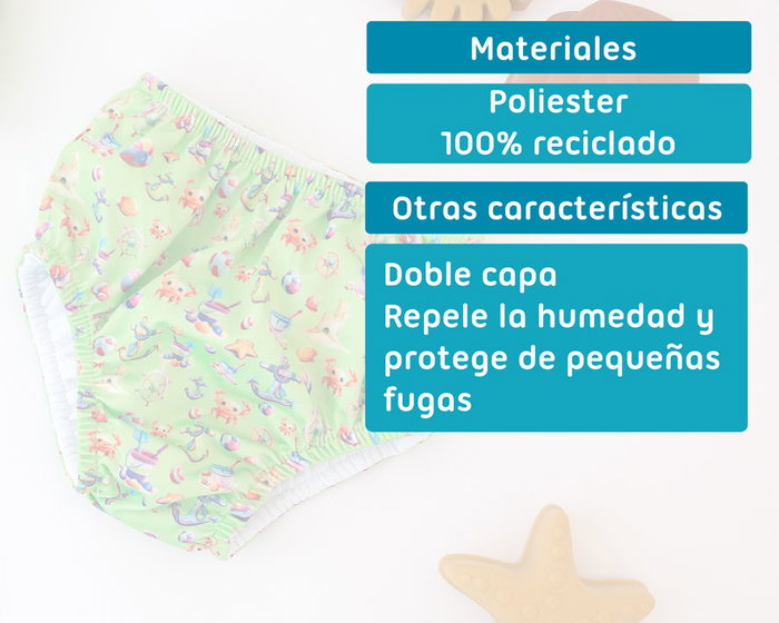 KioKids Maillot de bain UPF 50+ Vert - 6 mois