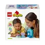 LEGO 10413 DUPLO My First Mes Rituels Quotidiens - Le Bain, Jouet Éducatif de Baignoire avec 2 Figurines d'Éléphants pour Bébés et Tout-Petits