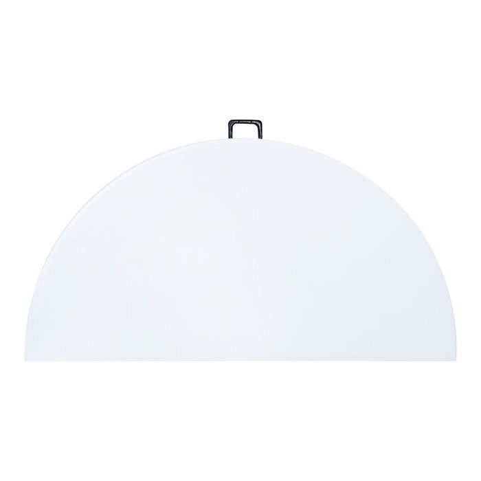 Edm Table ronde pliante 180x74 cm, blanc, en plastique haute densité et acier Edm Table ronde pliante 180x74 cm, blanc, en plastique haute densité et acier
