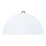 Edm Table ronde pliante 180x74 cm, blanc, en plastique haute densité et acier
