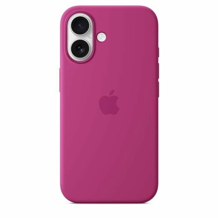 Apple iPhone 16 - Coque en silicone avec MagSafe - Fuchsia