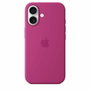 Apple iPhone 16 - Coque en silicone avec MagSafe - Fuchsia