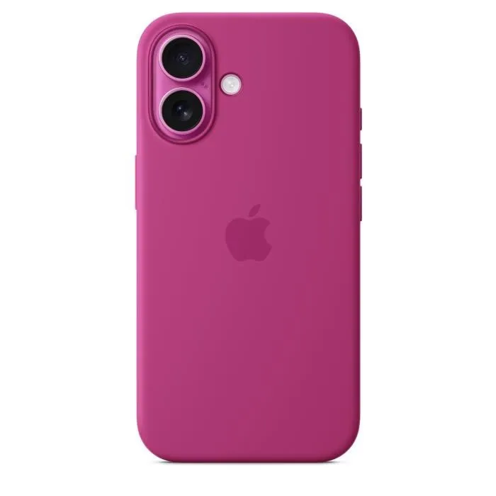 Apple iPhone 16 - Coque en silicone avec MagSafe - Fuchsia