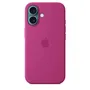 Apple iPhone 16 - Coque en silicone avec MagSafe - Fuchsia