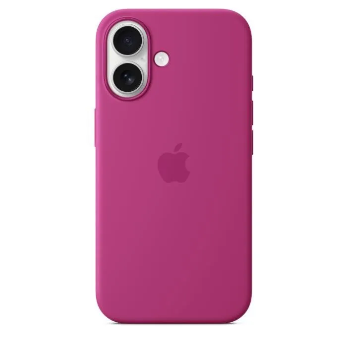 Apple iPhone 16 - Coque en silicone avec MagSafe - Fuchsia