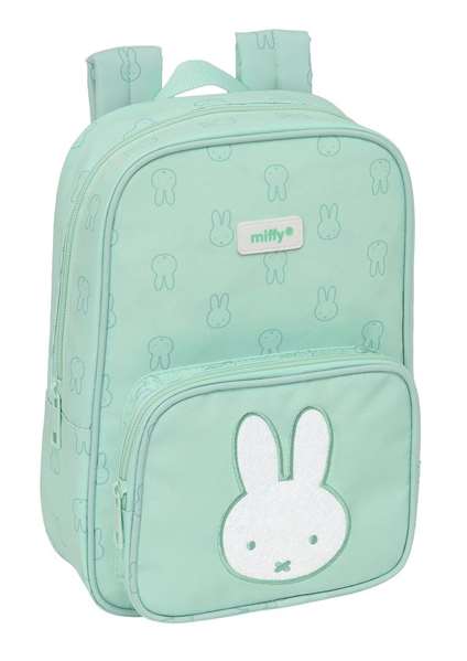 Safta - Sac à dos enfant Miffy recyclé et imperméable couleur menthe 20 x 28 x 8 cm Safta - Sac à dos enfant Miffy recyclé et imperméable couleur menthe 20 x 28 x 8 cm