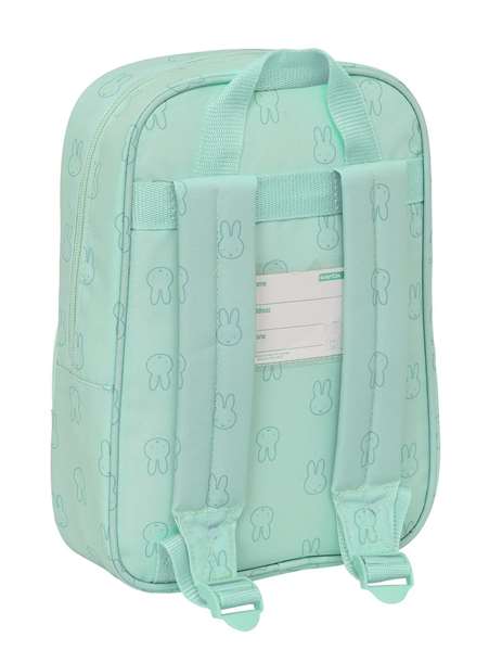 Safta - Sac à dos enfant Miffy recyclé et imperméable couleur menthe 20 x 28 x 8 cm Safta - Sac à dos enfant Miffy recyclé et imperméable couleur menthe 20 x 28 x 8 cm