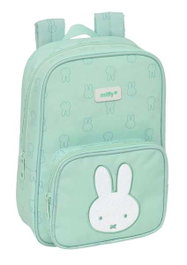 Safta - Sac à dos enfant Miffy recyclé et imperméable couleur menthe 20 x 28 x 8 cm