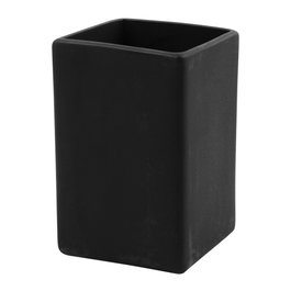 Day Vase en céramique noir 6,5x6,5x10,5 cm
