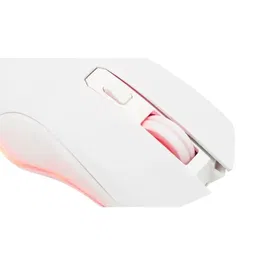 The G-Lab Souris Gamer Sans Fil Kult Helium, RGB, Bluetooth/2.4Ghz, 6400 DPI, 6 Boutons, Ergonomique, Blanc