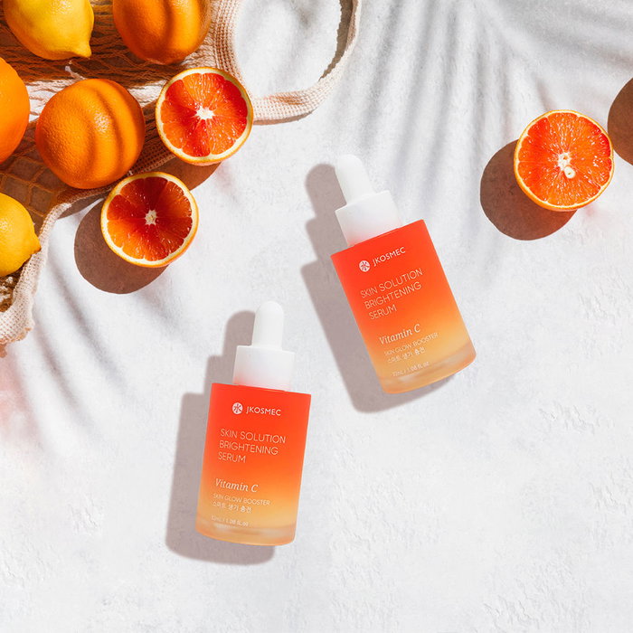 Jkosmec Sérum éclaircissant SKIN SOLUTION à la Vitamine C, Uniformise le Teint et Attenue les Taches, 32 ml