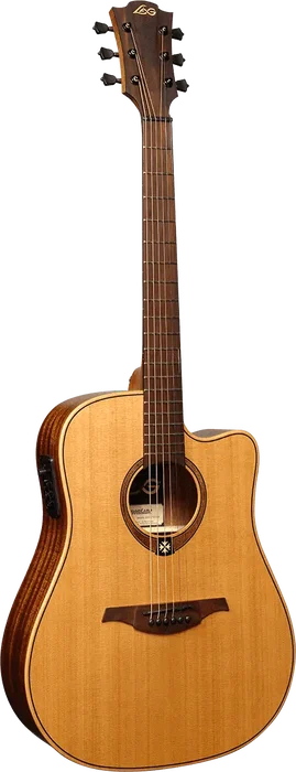 LAG Guitare Acoustique Dreadnought Cutaway Tramontane 170 A/E - Naturel