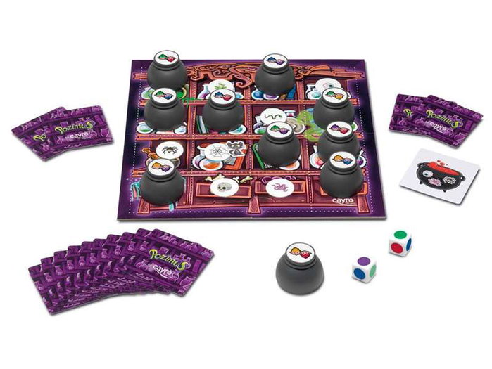 Cayro - Jeu de société Pozimus (Version multilingue) - Jeu de rapidité pour compléter sa potion - À partir de 6 ans