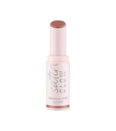 Essence Satin Glow Luminous - Rouge à lèvres crème, Teinte 01 Whole Latte Love, 3.5 g