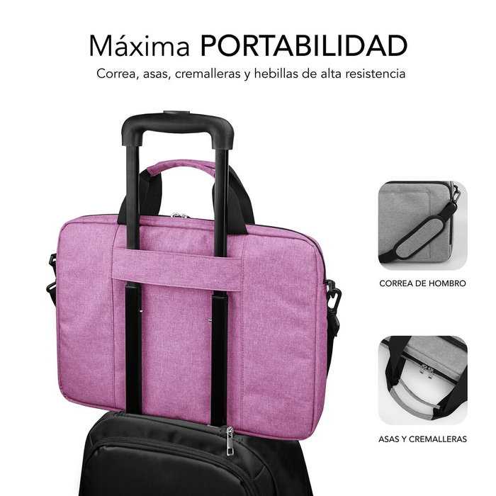 Subblim Mallette Air Padding pour ordinateur portable 15,6 pouces Rose