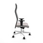 Piqueras y Crespo Chaise de Bureau Albacete XL Blanc et Noir