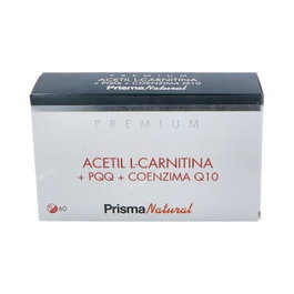 PRISMA NATURAL Acetyl-L-Carnitine + PQQ + Coenzyme Q10, 60 capsules, Énergie et Anti-fatigue