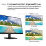 HP 324pv - Moniteur 23.8 pouces / 60.5 cm FHD, Écran PC 100 Hz, HP Eye Ease, Bords Fins, Noir