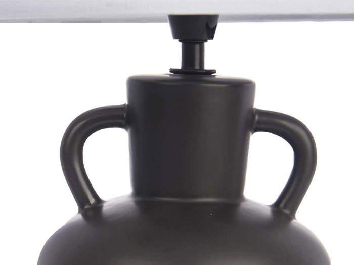 Giftdecor Lampe Vase Noire Céramique 24 x 39.7 x 24 cm, Lampe Jarron Décorative (Set de 4) Giftdecor Lampe Vase Noire Céramique 24 x 39.7 x 24 cm, Lampe Jarron Décorative (Set de 4)