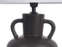 Giftdecor Lampe Vase Noire Céramique 24 x 39.7 x 24 cm, Lampe Jarron Décorative (Set de 4)