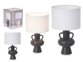 GIFTDECOR Lampara Jarron Negra
