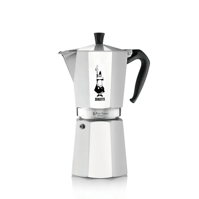 Bialetti Moka Express - Cafetière italienne Inox 18 tasses (810 ml) - Tous feux sauf induction - 810 ml Bialetti Moka Express - Cafetière italienne Inox 18 tasses (810 ml) - Tous feux sauf induction - 810 ml