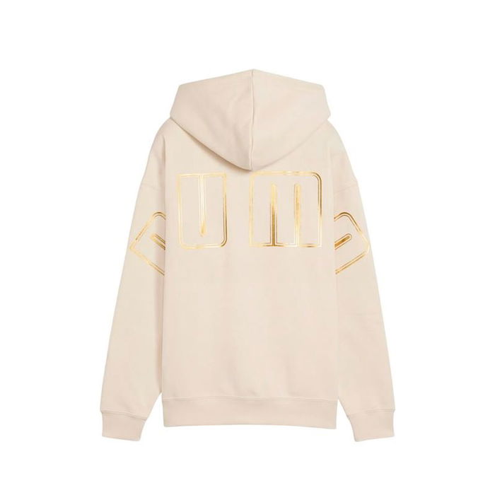 Sweat à capuche femme Puma Maximal Metallic Beige L