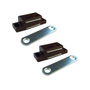 Edm Fermoir magnétique im02, marron, 42 x 18 mm, 2 uds, blister