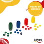 Cayro - Accessoires de Parcheesi (Parchís) en Bois pour 4 Joueurs - Version Multilingue (Espagnol, Anglais, Français, Italien, Portugais, Allemand)