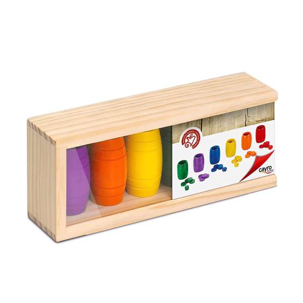 Cayro - Accessoires de Parcheesi (Parchís) en Bois pour 4 Joueurs - Version Multilingue (Espagnol, Anglais, Français, Italien, Portugais, Allemand)