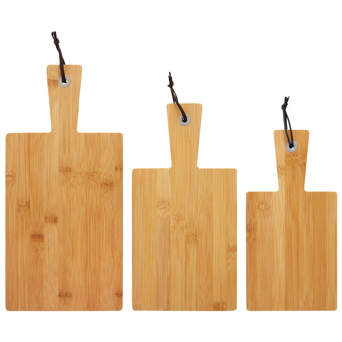 Day Jeu de 3 planches à découper en bambou avec corde