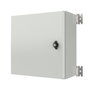 Lanview Boîtier mural IP65 avec plaque de montage L:400 x H:400 x P:200mm - Blanc