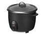 ARGON Olla Arrocera Électrique Noir Mat 1,8L 700W 32x26,5x28 cm Métal Plastique Verre (Set de 4)