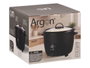 ARGON Olla Arrocera Électrique Noir Mat 1,8L 700W 32x26,5x28 cm Métal Plastique Verre (Set de 4)