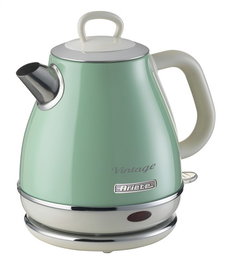 Ariete 2868/04 - Bouilloire Vintage 1L Verte avec Filtre Métallique, Asa Ergonomique Soft Touch et Arrêt Automatique