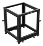 Lanberg Armario Abierto Rack 19 Pouces 12U pour Serveur Réseau Telecom, Noir, 600 kg