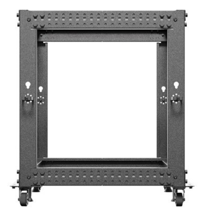 Lanberg Armario Abierto Rack 19 Pouces 12U pour Serveur Réseau Telecom, Noir, 600 kg