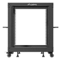 Lanberg Armario Abierto Rack 19 Pouces 12U pour Serveur Réseau Telecom, Noir, 600 kg