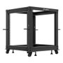 Lanberg Armario Abierto Rack 19 Pouces 12U pour Serveur Réseau Telecom, Noir, 600 kg