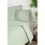 Parure de couette Vert Lit king size 3 Pièces
