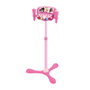 Lexibook Microphone Barbie sur pied ajustable lumineux avec enceinte et 2 micros