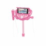 Lexibook Microphone Barbie sur pied ajustable lumineux avec enceinte et 2 micros