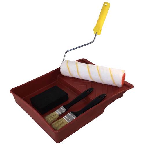 Burcasa Kit de peinture avec rouleau 220 mm, paletine 25-50 mm et taco abrasif Burcasa Kit de peinture avec rouleau 220 mm, paletine 25-50 mm et taco abrasif